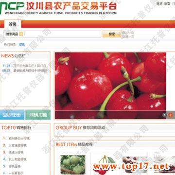 托普農產品電子商務系統