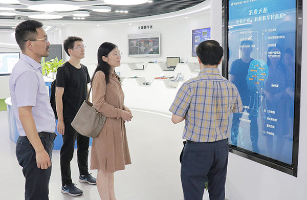 李青綿專員一行赴托普云農參觀調研