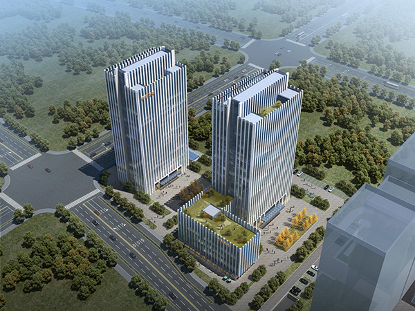 位于智慧網谷的托普云農總部大廈·在建中